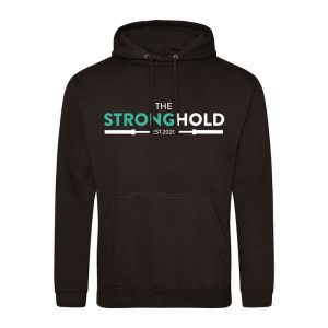 The Stronghold Gym Hoodie Black Front