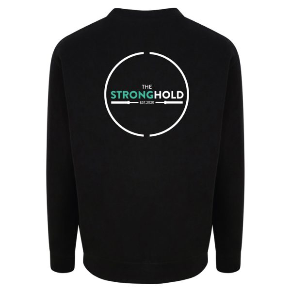 The Stronghold Gym Sweatshirt Black Back