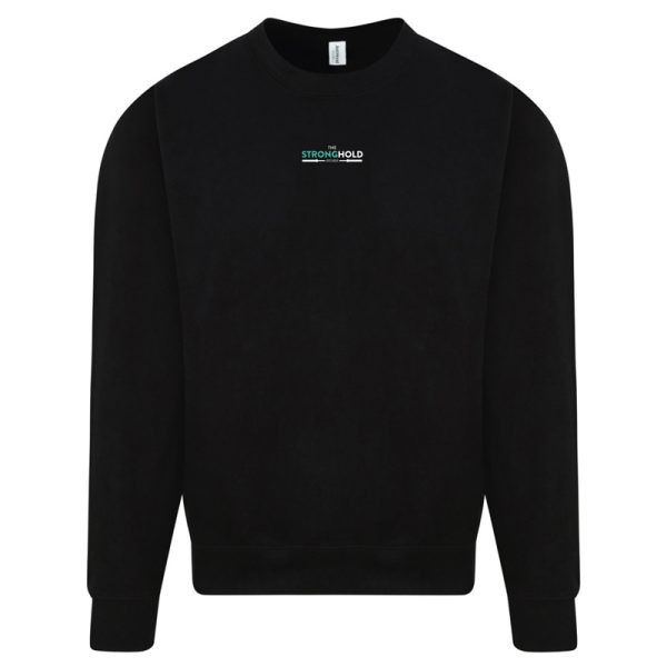 The Stronghold Gym Sweatshirt Black Front